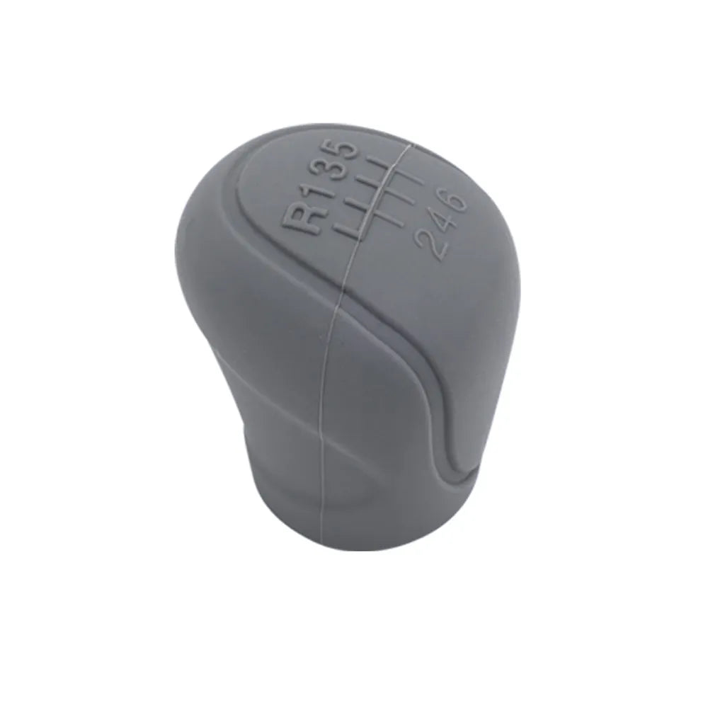 Car Silicone Gear Shift Knob Cover Gear Shift Non-Slip Grip Handle Protective Covers Manual 6-speed Car Interior Accessories