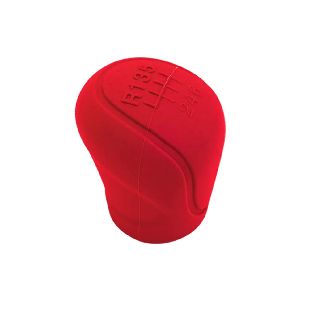 Car Silicone Gear Shift Knob Cover Gear Shift Non-Slip Grip Handle Protective Covers Manual 6-speed Car Interior Accessories