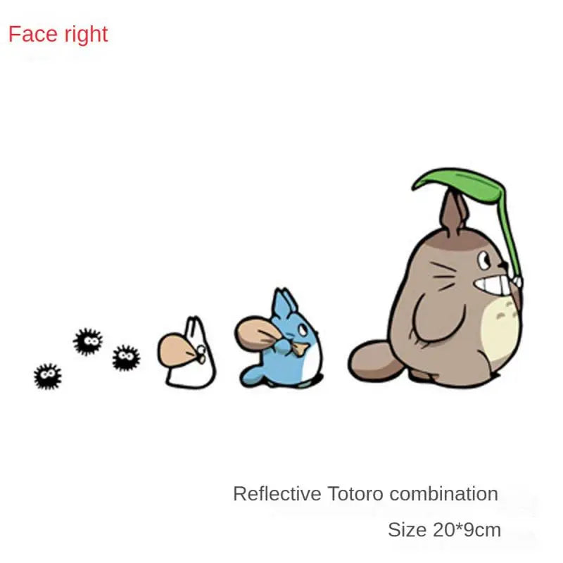 Totoro Funny Car Motorcycle Decals Durable Car Stickers Decorative Anime Waterproof No Fading Windows Trunk Decal Car Supplies