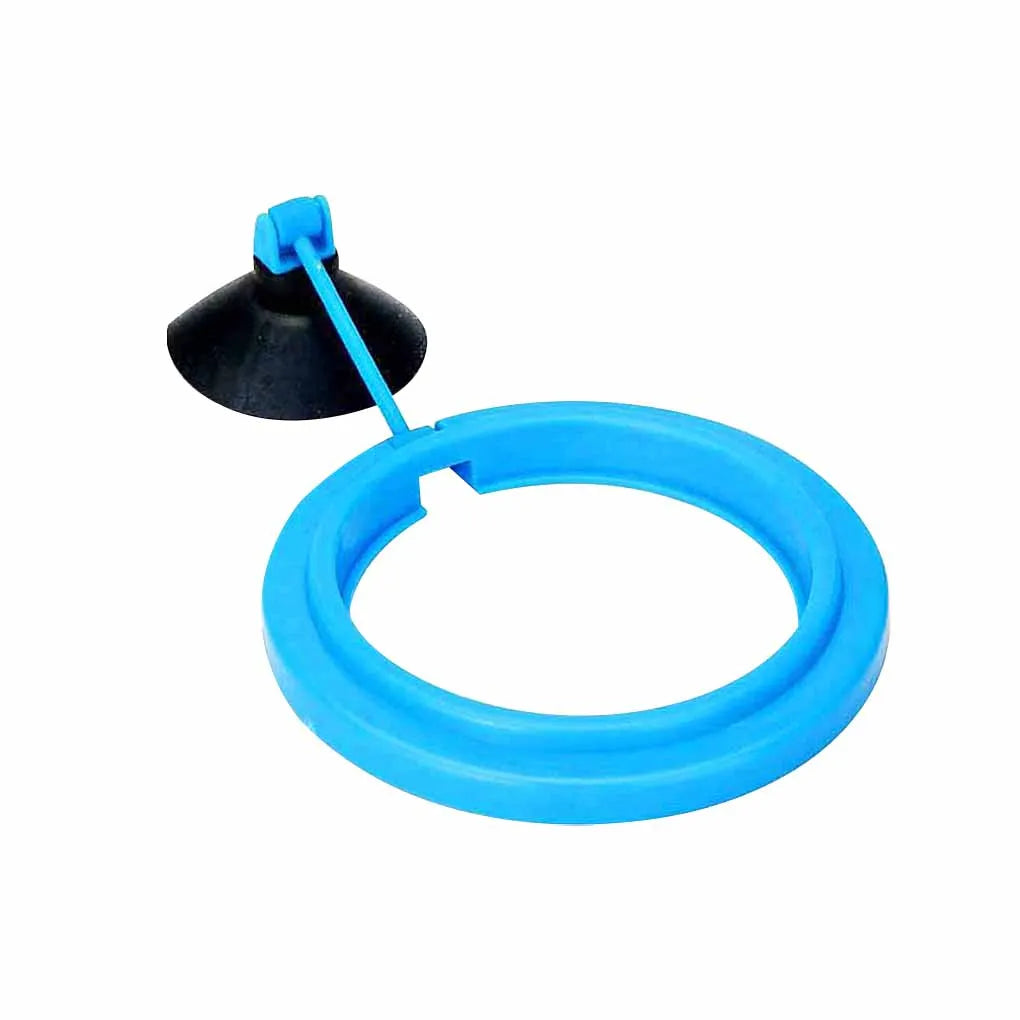 Aquarium Feeding Ring Fish Tank Station Floating Food Tray Feeder Square Circle Accessory Fish Food Feeder Suction Cup black