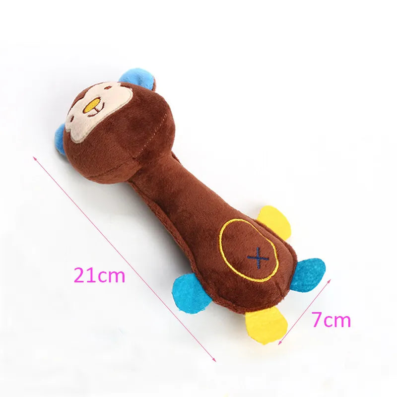 Durable Low Price Pet Dog Plush Toy Animal Shape with Squeaky for Small Dogs Chihuahua Yorkshire Bichon Puppy Chew Cleaning Toys