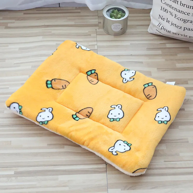 Soft Cat Bed Mats Short Plush Pet Sleeping Bed Mats for Cats Small Dogs Cute Pet Pad Blanket Warm Kitten Cushion Cat Accessories