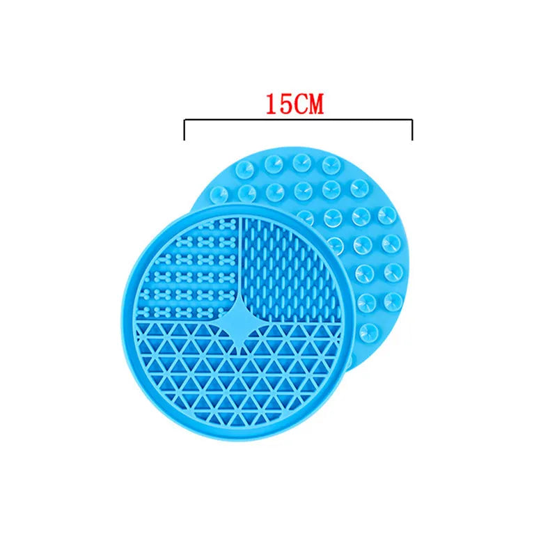 Pet Supplies Dog Cat Lick Pad Square Round Sucker Slow Food Pad Shower Distraction Pad Silicone Lick Pad Slow Food Tray