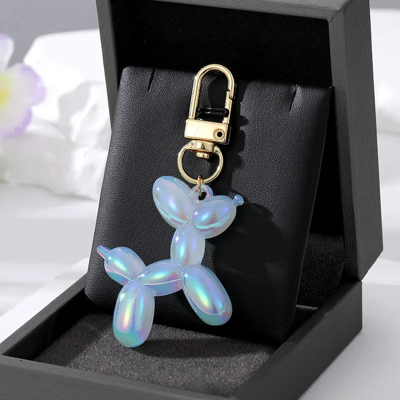 1pc Bling Kawaii Cartoon Animal Couple Keychains Key Ring For Women Men New Colorful Cute Pet Bag Car Holder Airpods Box Jewelry