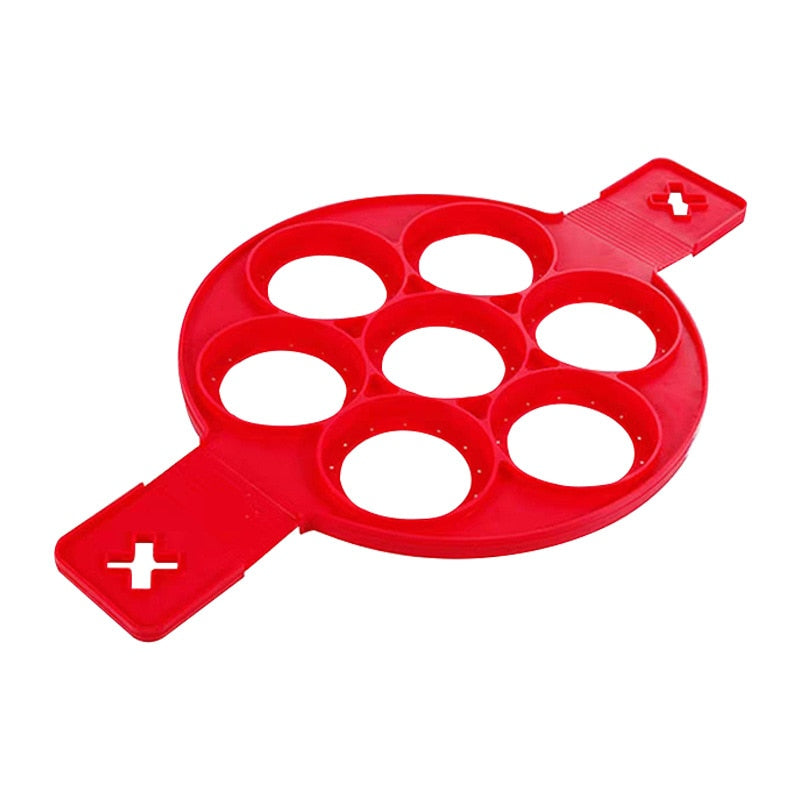 Egg Pancake Ring Nonstick Pancake Maker Mold Silicone Egg Cooker fried egg shaper Omelet Moulds for Kitchen Baking Accessories