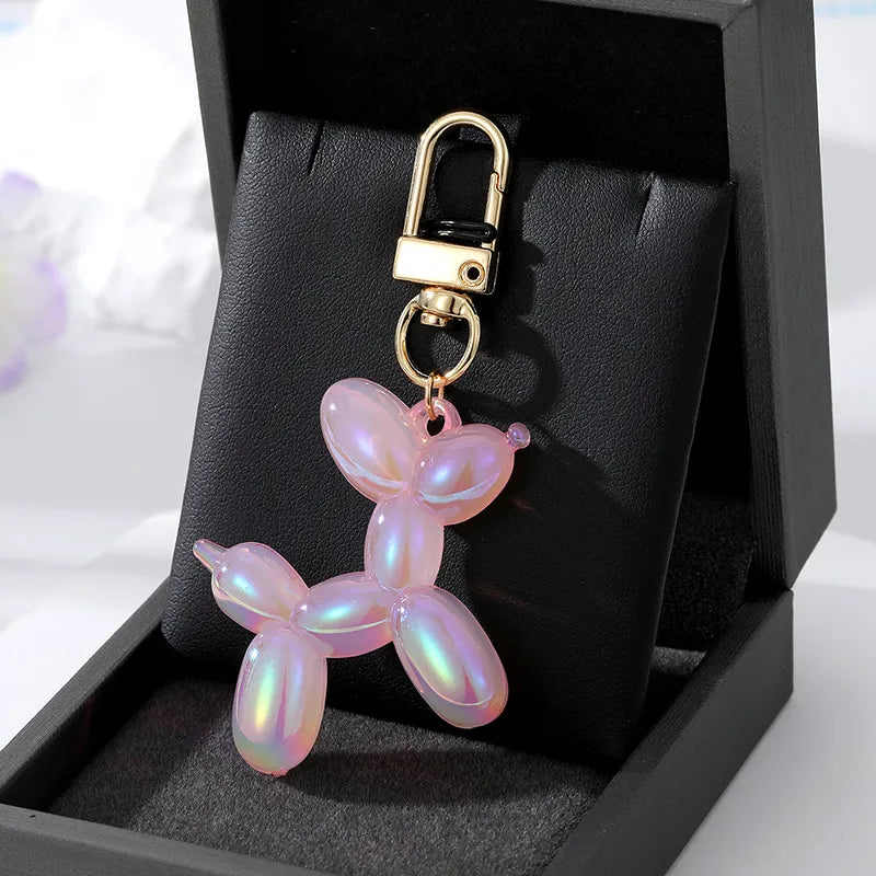 1pc Bling Kawaii Cartoon Animal Couple Keychains Key Ring For Women Men New Colorful Cute Pet Bag Car Holder Airpods Box Jewelry