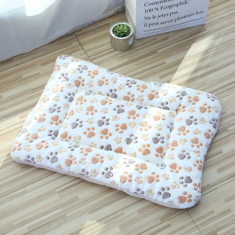 Soft Cat Bed Mats Short Plush Pet Sleeping Bed Mats for Cats Small Dogs Cute Pet Pad Blanket Warm Kitten Cushion Cat Accessories