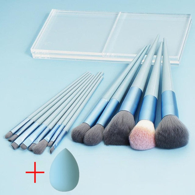 New 13Pcs Makeup Brush Set Makeup Concealer Brush Blush Loose Powder Brush Eye Shadow Highlighter Foundation Brush Beauty Tools