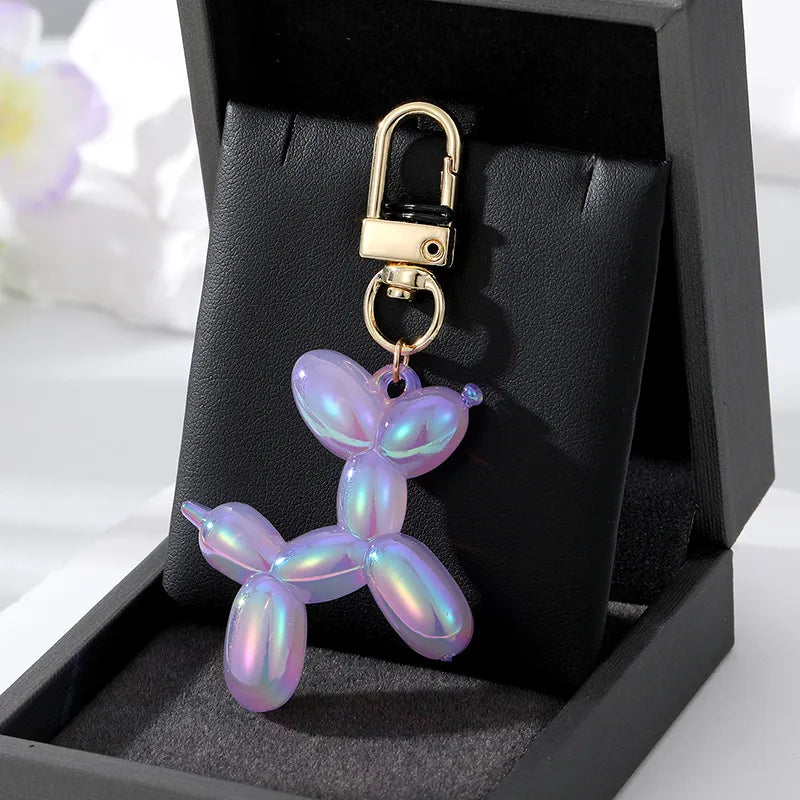 1pc Bling Kawaii Cartoon Animal Couple Keychains Key Ring For Women Men New Colorful Cute Pet Bag Car Holder Airpods Box Jewelry