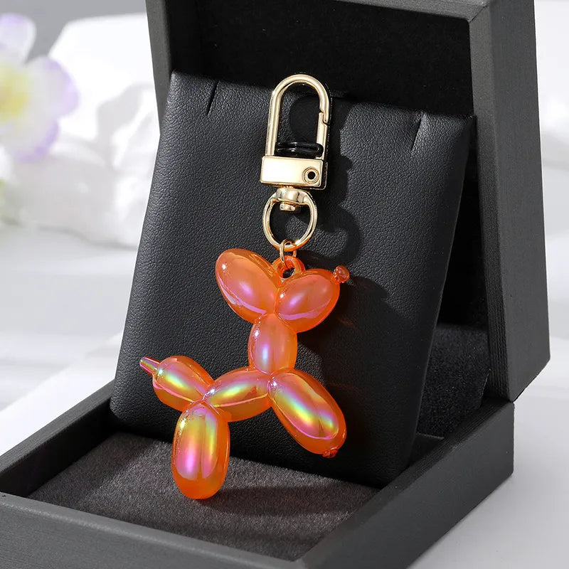 1pc Bling Kawaii Cartoon Animal Couple Keychains Key Ring For Women Men New Colorful Cute Pet Bag Car Holder Airpods Box Jewelry