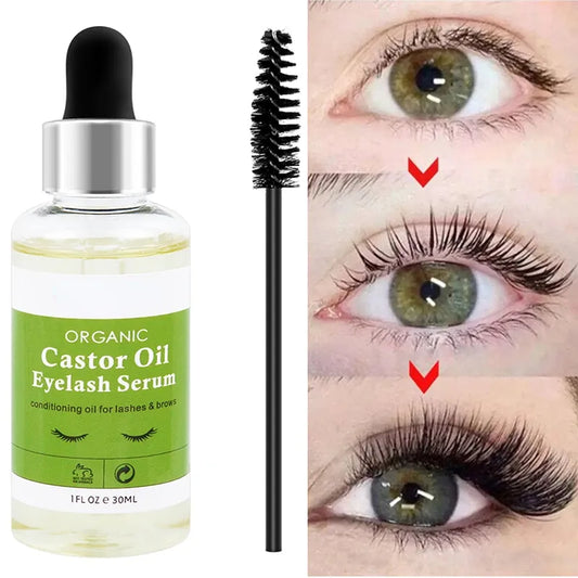 New Eyebrow Eyelash Growth Oil Natural Castor Oil Eyelashes Growth Essential Oil Thick Longer Nourishing Enhancer