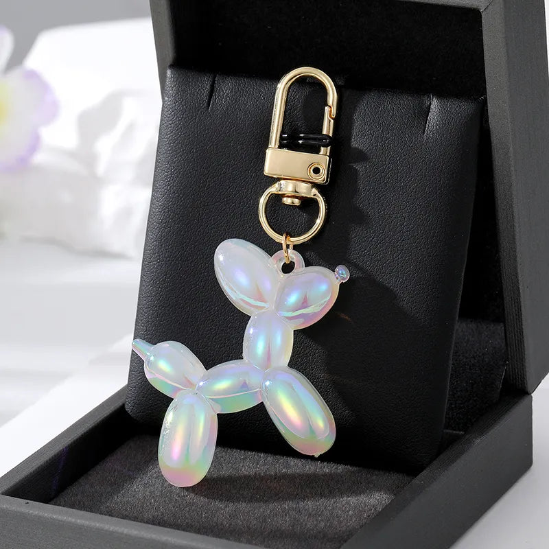 1pc Bling Kawaii Cartoon Animal Couple Keychains Key Ring For Women Men New Colorful Cute Pet Bag Car Holder Airpods Box Jewelry