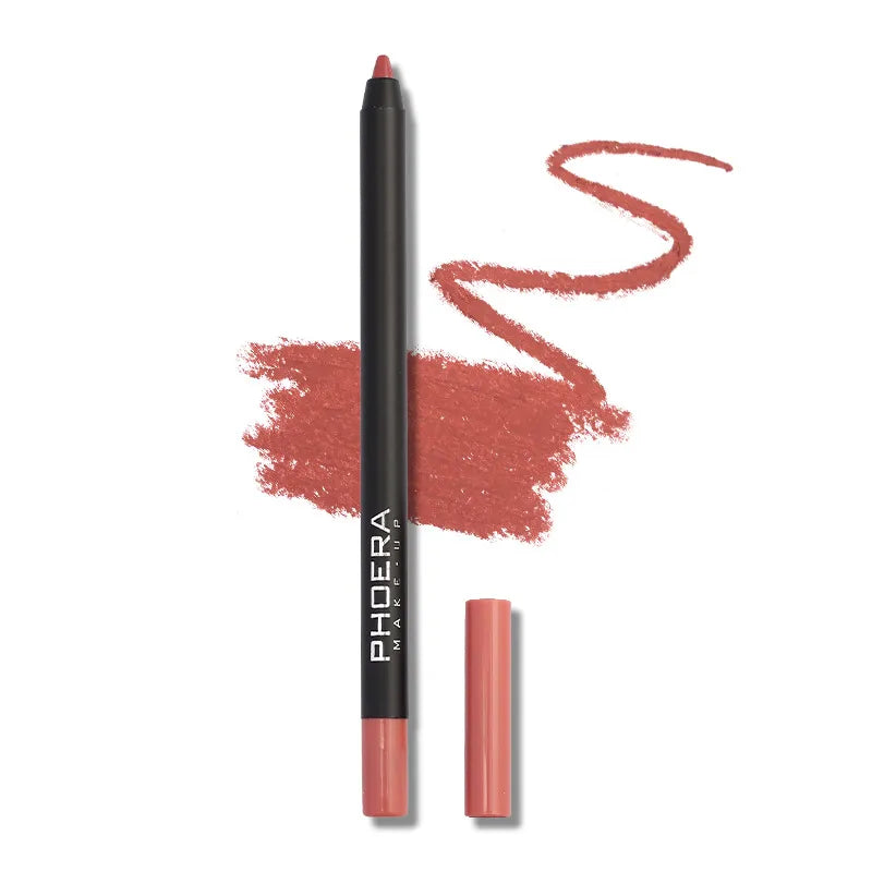 Waterproof Matte Lipliner Pencil Sexy Red Contour Tint Lipstick Lasting Non-stick Cup Moisturising Lips Makeup Cosmetic 12Color