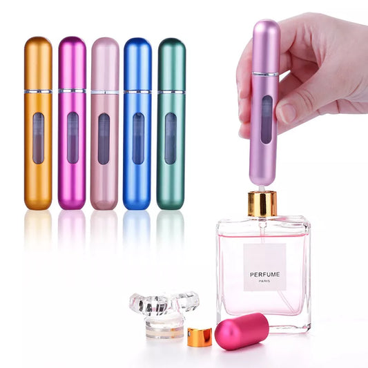 5ml 6ml 8ml  Bottom-Filling Pump Perfume Bottle Portable Travel Refillable Spray Bottle Mini Empty Cosmetic Containers